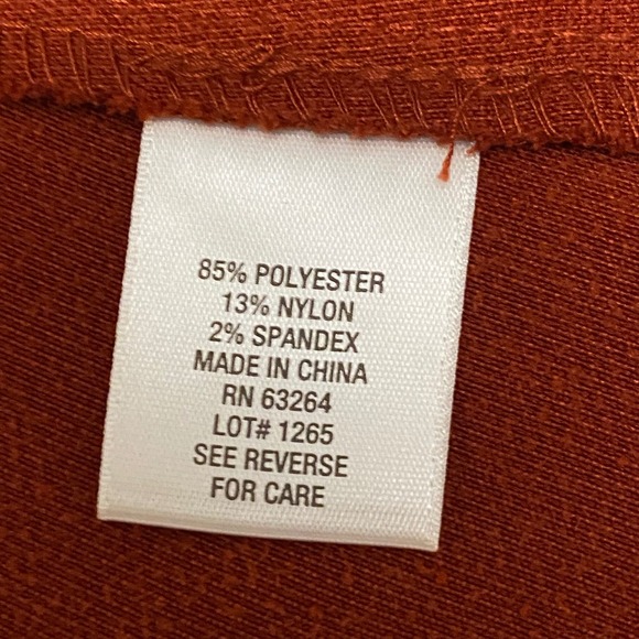 Women's Velveteen Rust Orange Military Jacket M Heritage Boho Retro Old Money - Picture 6 of 14